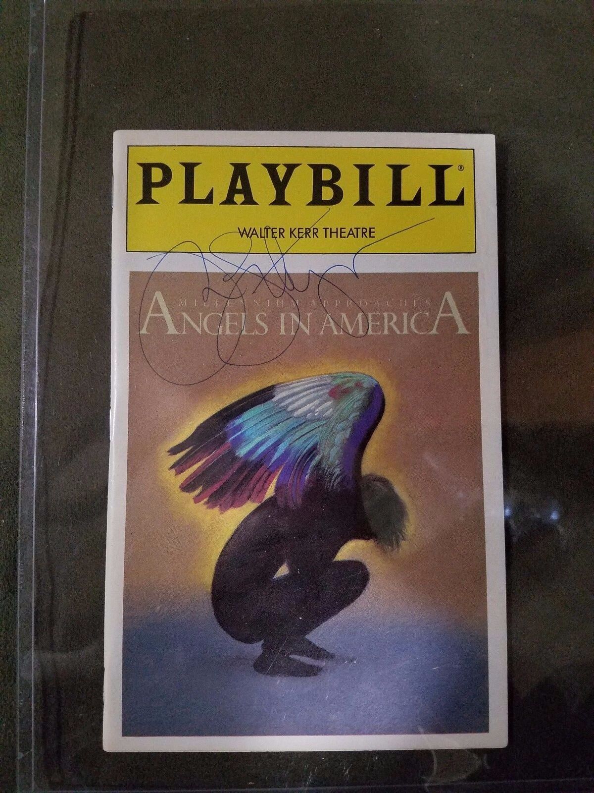 John Lithgow from The Crown Signed Angels in America Playbill Authentic Rare