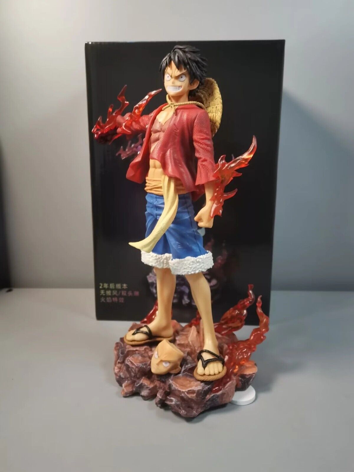 New GK Luffy Face Change  PVC action Figure Statue Toy Gift Collection 26CM 