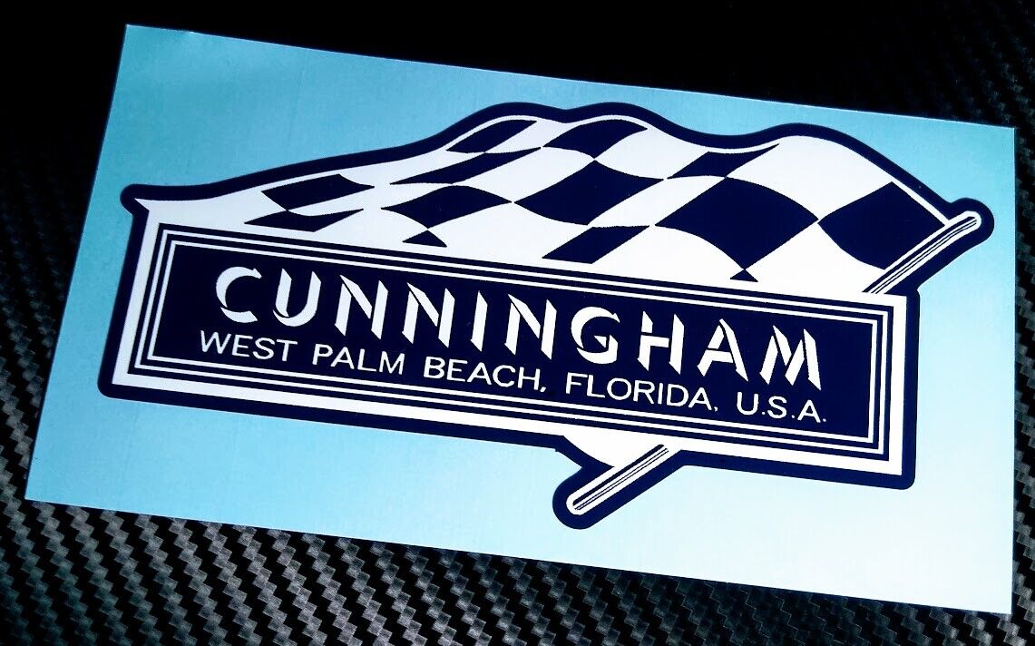 CUNNINGHAM Sports Cars • Briggs Cunningham • Company Logo • Sticker • Decal