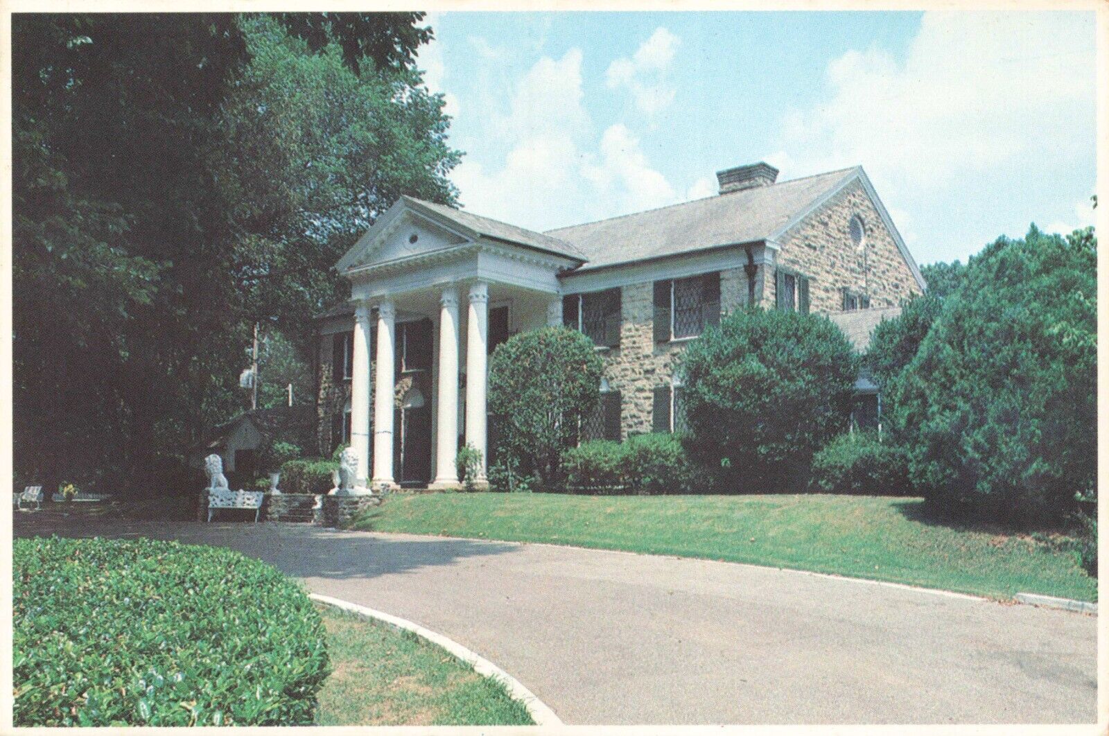 Postcard Elvis Presley Home Graceland Mansion Memphis TN Music Singer Performer