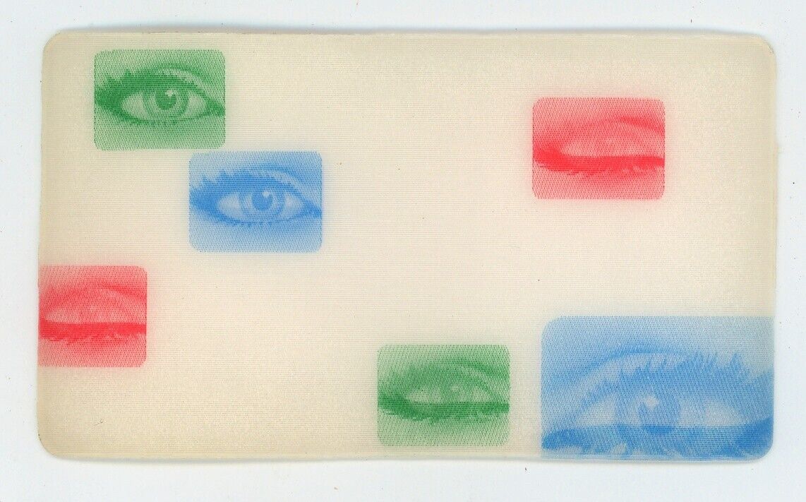 Winking / Blinking Eyes 1970\'s Vari-Vue Motion Lenticular Card 2\
