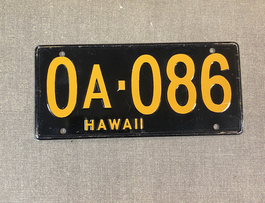 Hawaii Wheaties metal bicycle license plate cereal premium