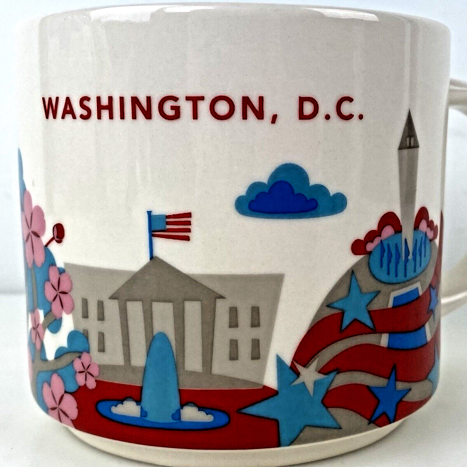 NEW STARBUCKS WASHINGTON DC YOU ARE HERE COFFEE MUG Cup 2017 14 oz Tea Gift