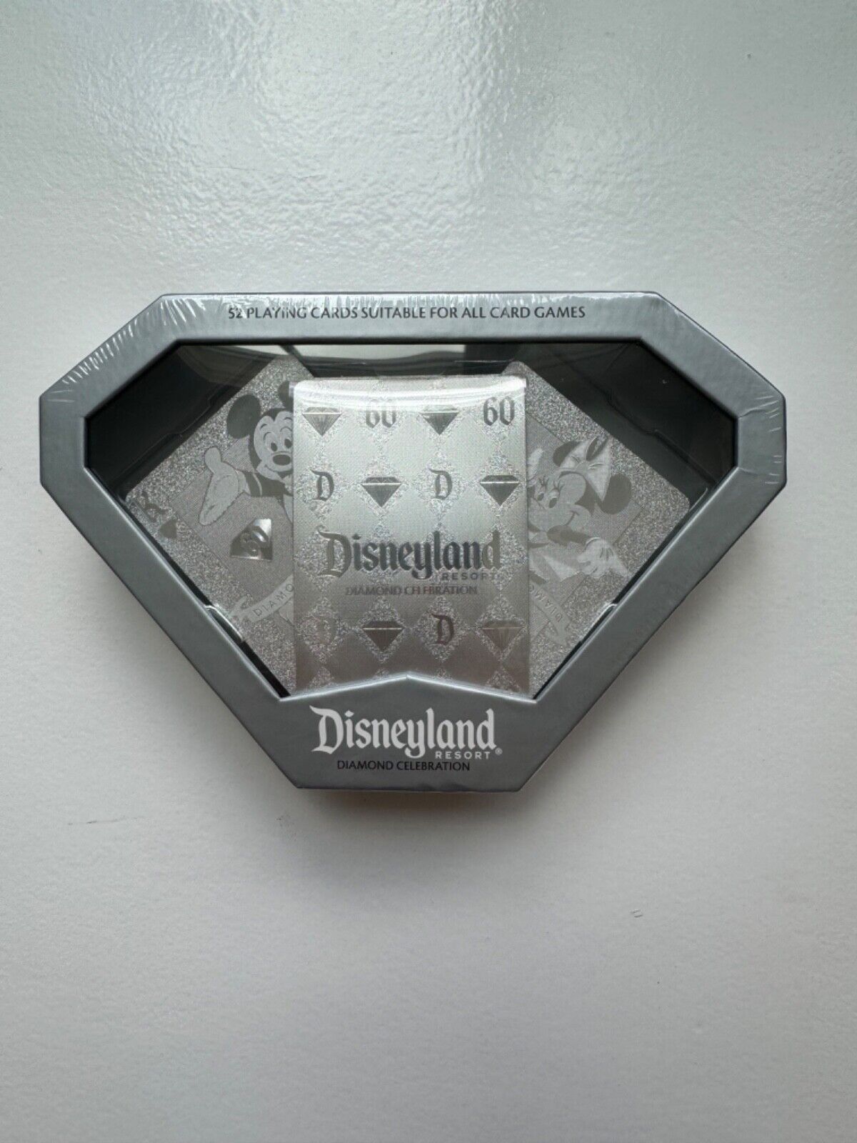 Disneyland 60th Anniversary Playing Cards Diamond Celebration NEW