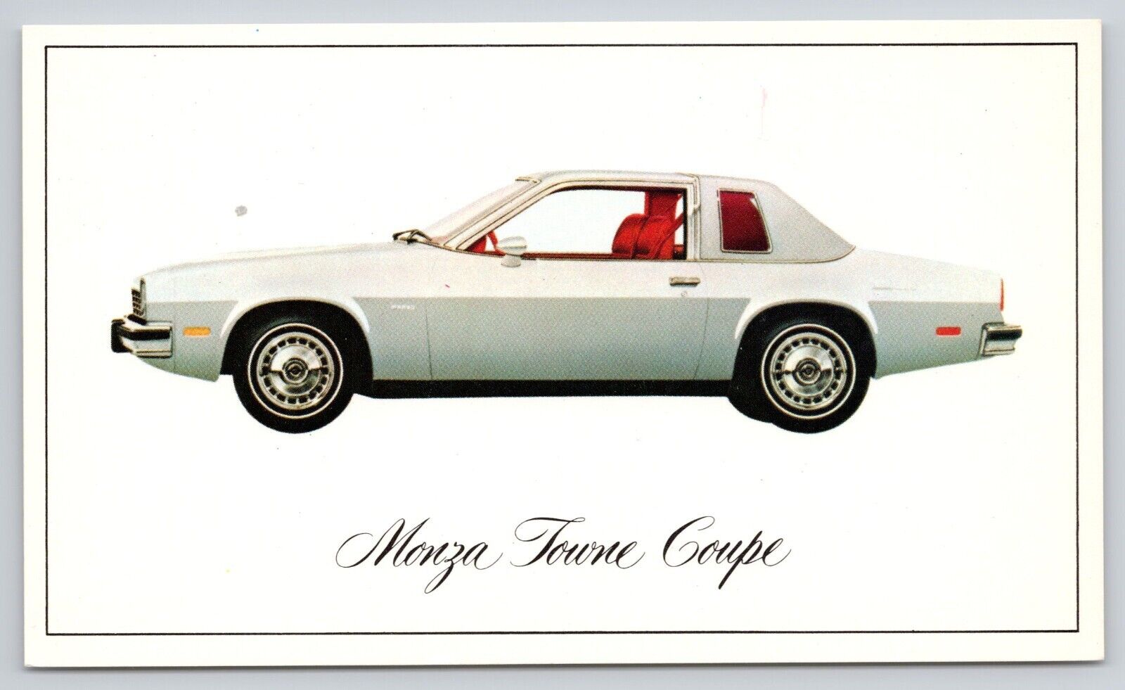 Monza Towne Coupe Advertising Dealer Promo Chevrolet Postcard (HLS)