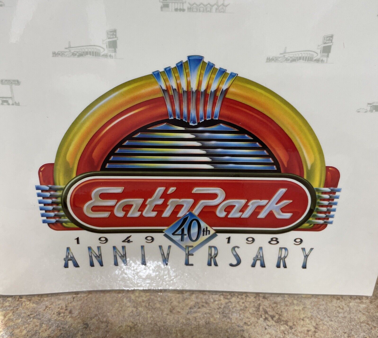 40th Anniversary Eat\'n Park Restaurant Menu Ohio, West Virginia, & Pennsylvania