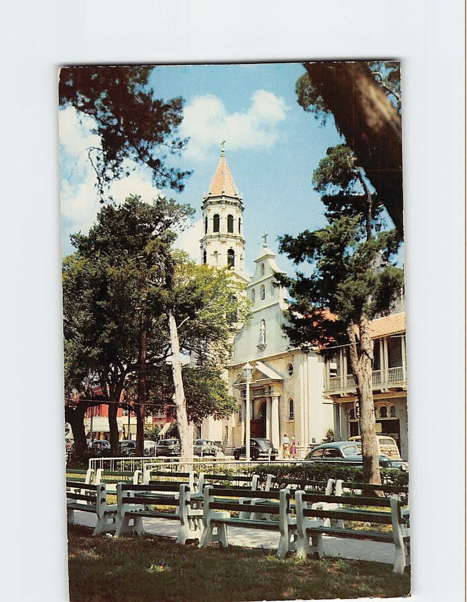 Postcard The old Cathedral of St. Augustine Florida USA