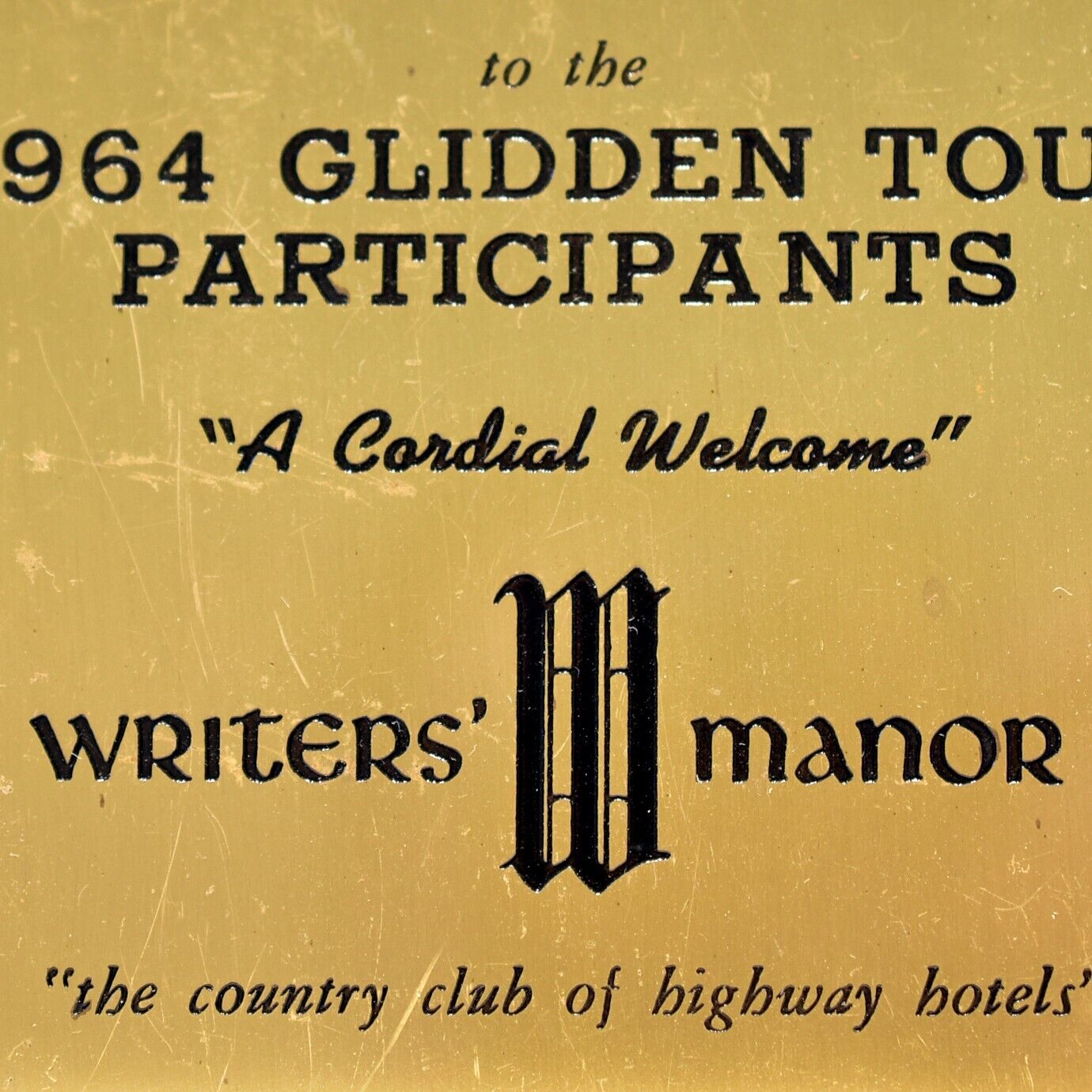 1964 Glidden Tour Participant Writers\' Manor Country Club Hotel Denver Colorado