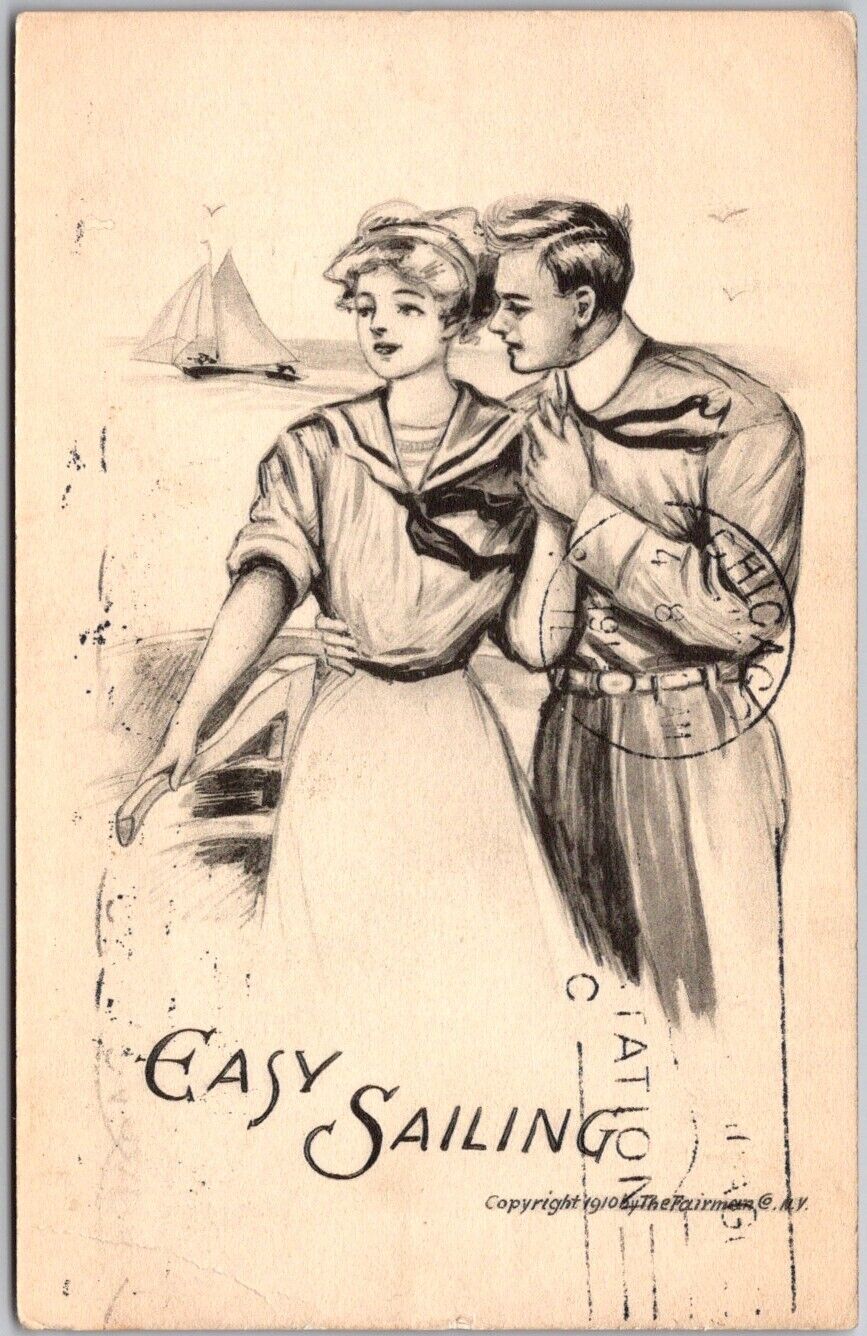 Romantic Vintage Postcard: \