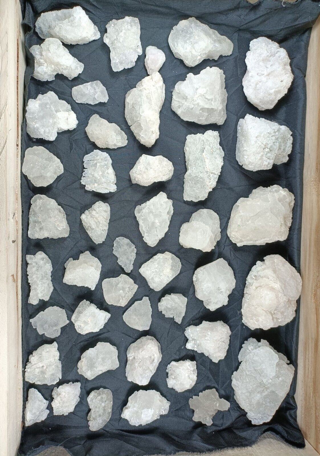 2.5-KG Etched Pollucite Natural Crystals Lot (50 Crystals) from skardu, Pakistan