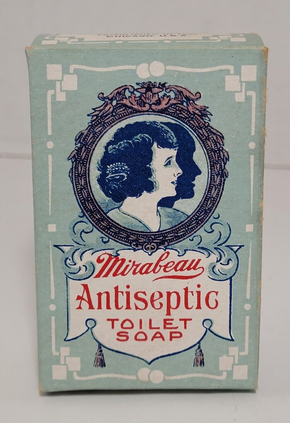Vintage Mirabeau Antiseptic Toilet Soap BOX ONLY Advertising Display 