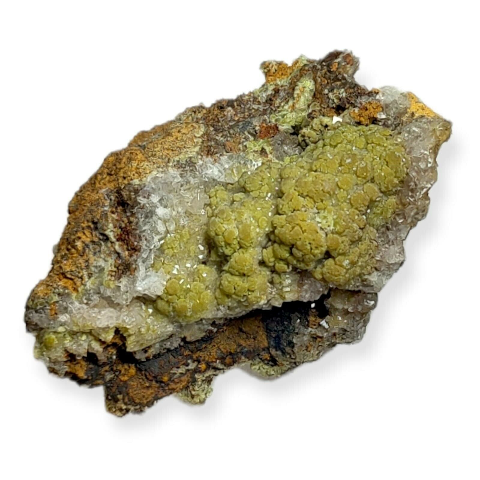232 g Mimetite with Calcite Ojuela Mine Best Quality