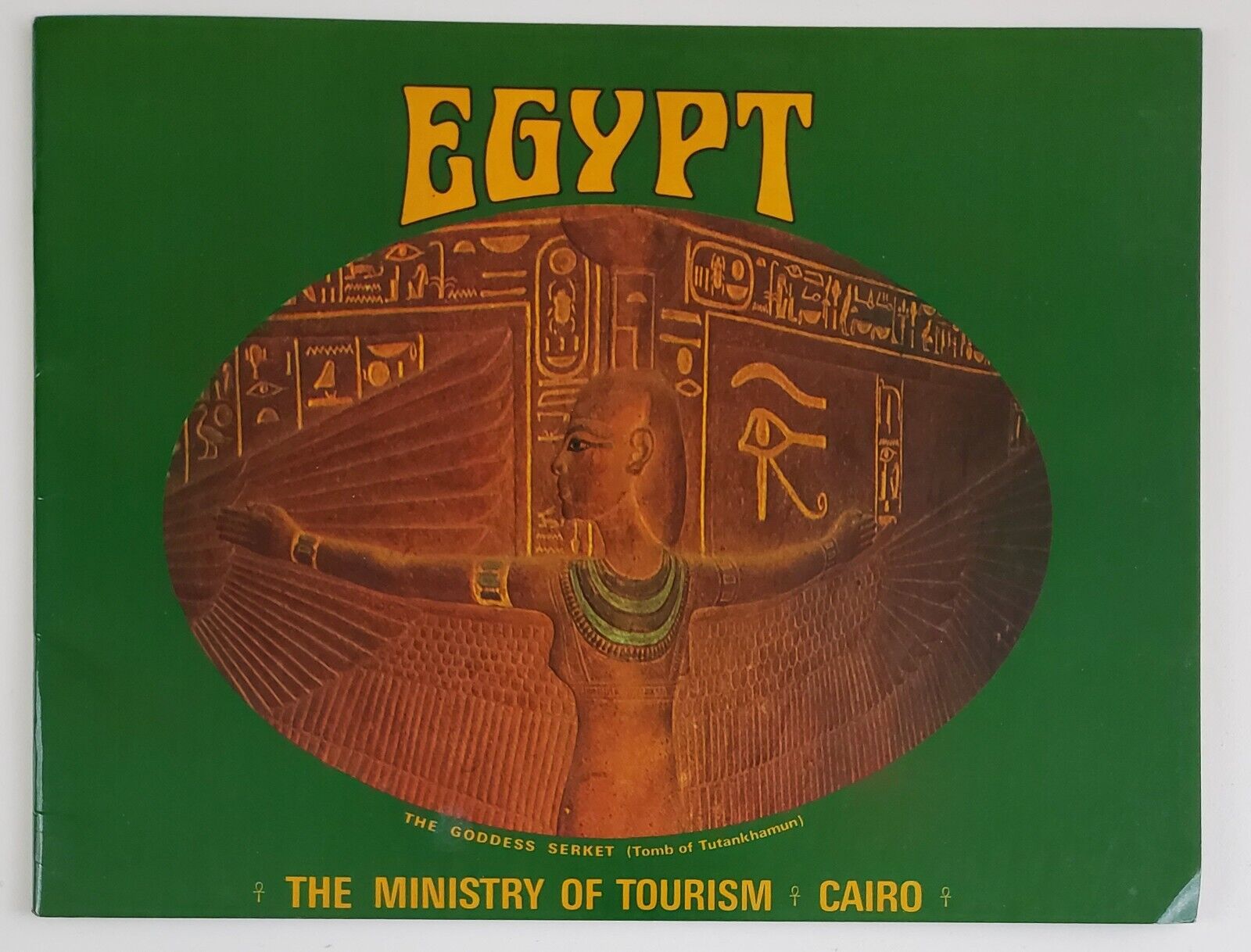 1970s Egypt Tourist Guide Vintage Travel Book Photos English French German