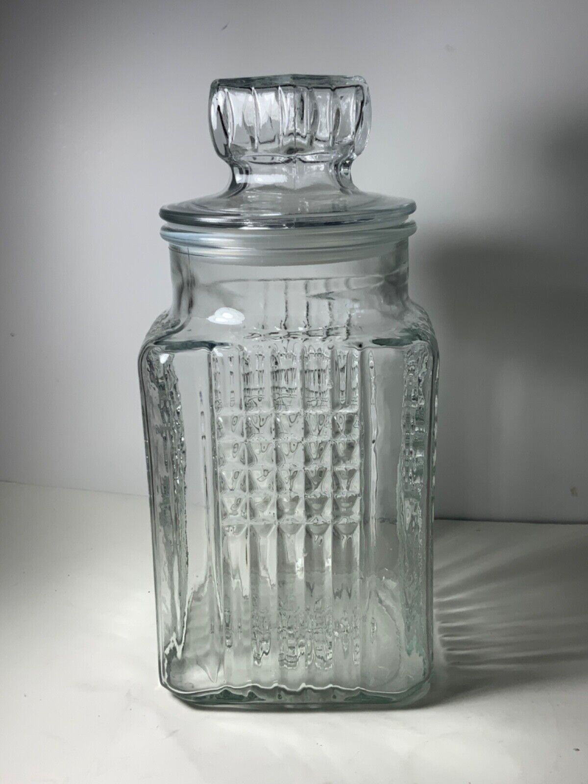 Vintage Koeze's 10 inch Glass Canister 1988