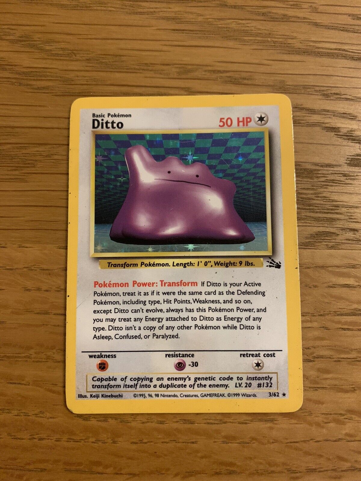 Pokémon card - Ditto (3/62) HOMO