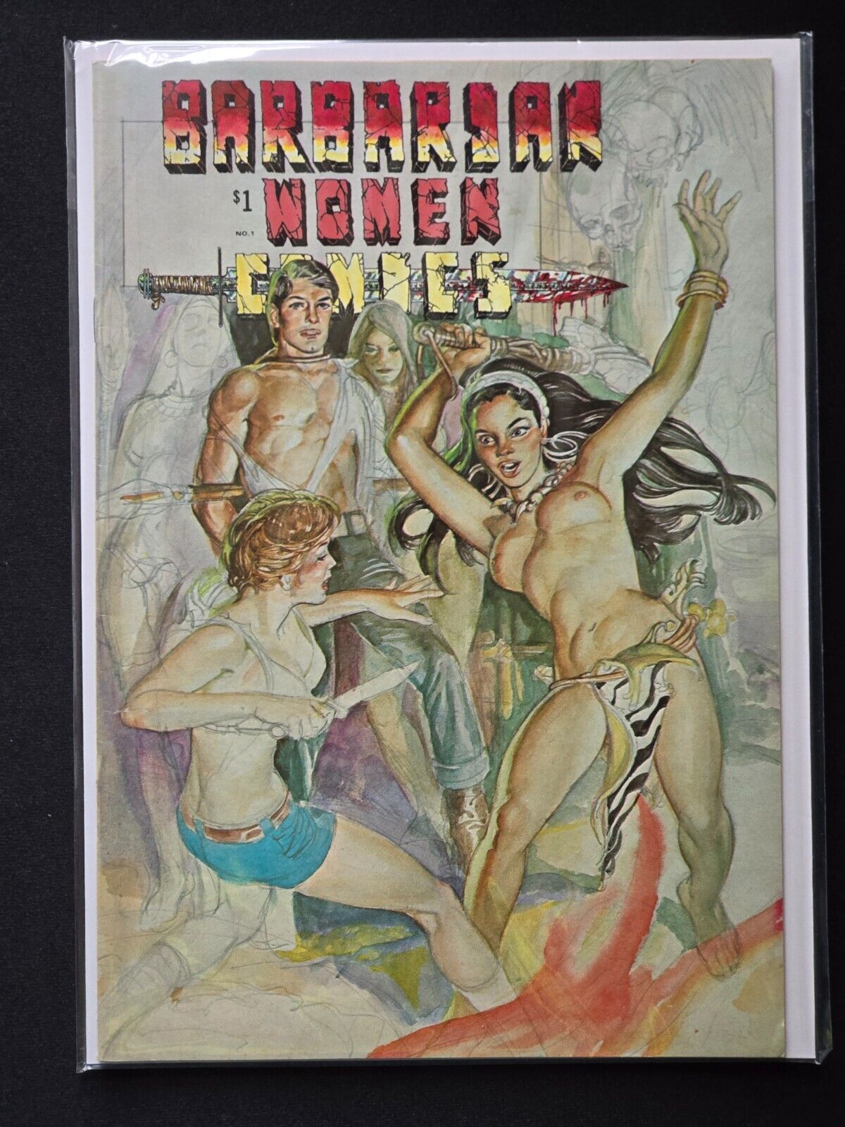 Barbarian Women Comics issue #1 (1975, California) Bob Sidebottom, indie, Ask ?s