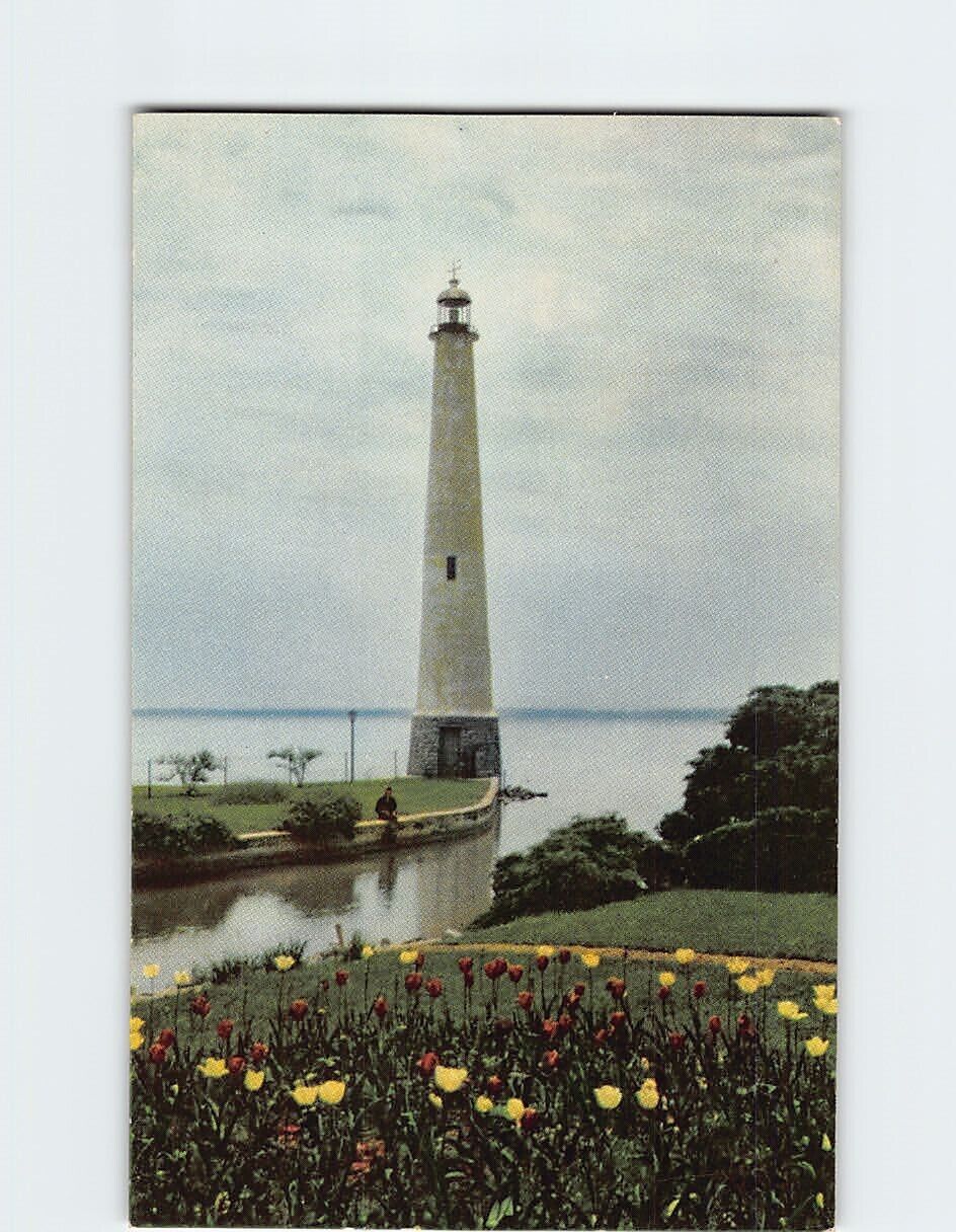 Postcard Lighthouse At Grand Lake Ohio USA