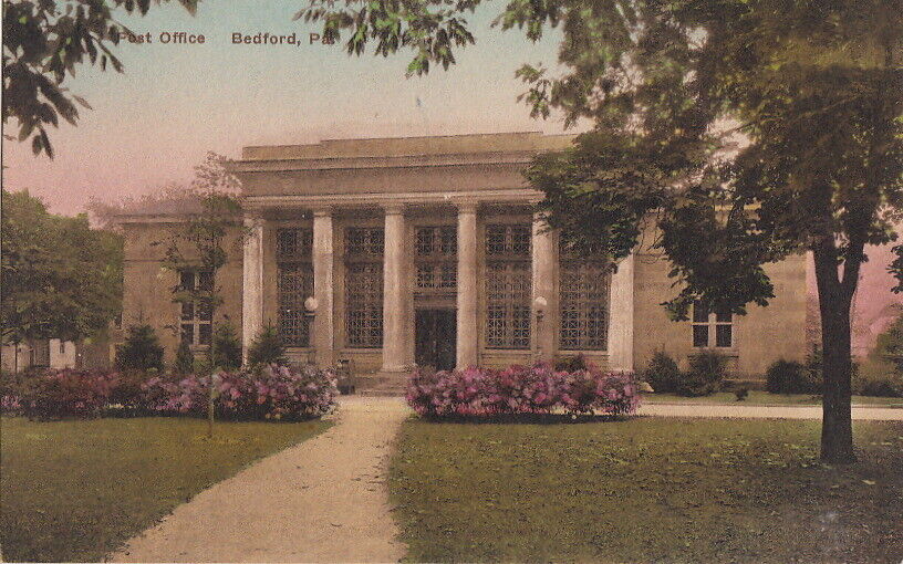 Postcard Post Office Bedford PA 
