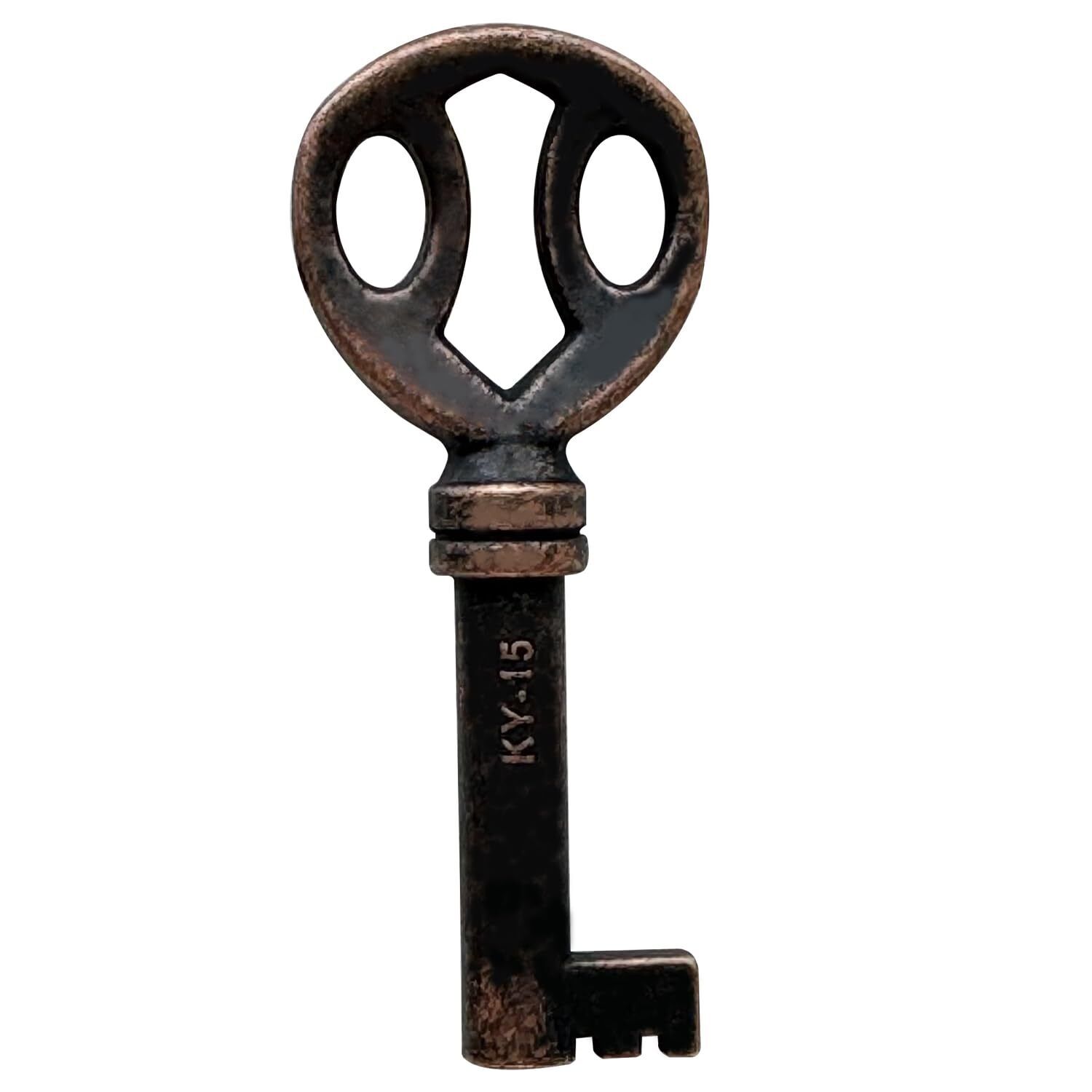 KY-15 Hollow Barrel Antique Skeleton Key for Many China Cabinets Dressers and...