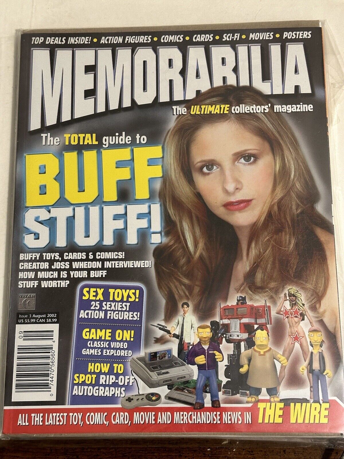 Buffy the Vampire Slayer (cover) 2002 Memorabilia Magazine, New, Undamaged