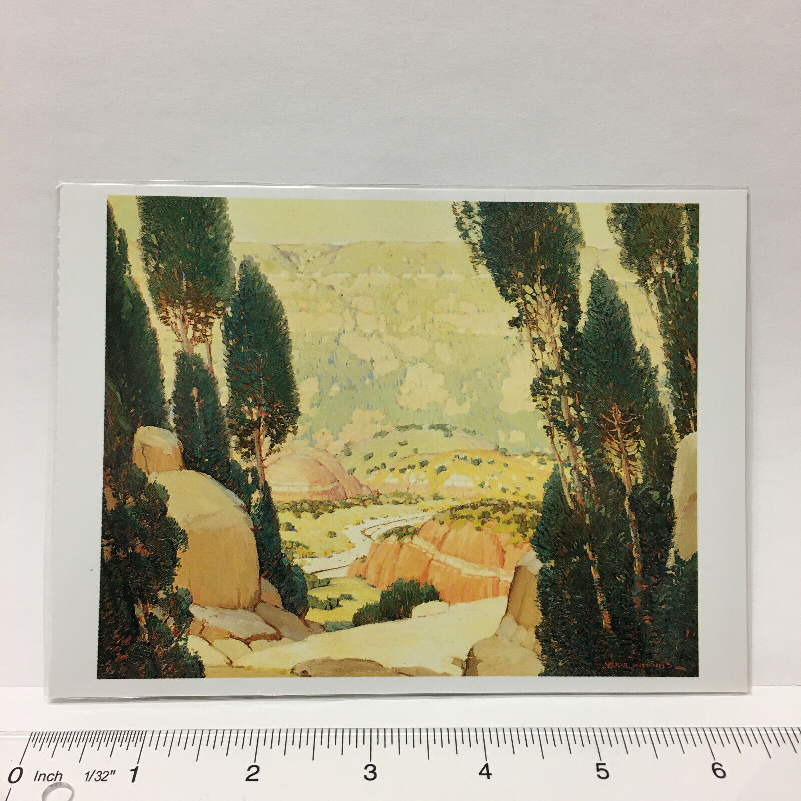 Large Postcard Victor Higgins Palo Duro Canyon c1923 Art Print