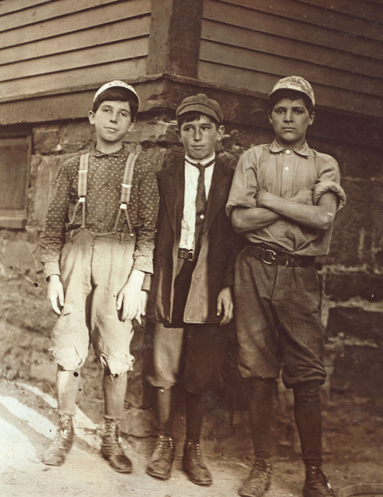 1910 Young Boys Working at Champlain Mfg. Vermont Old Photo 8.5\