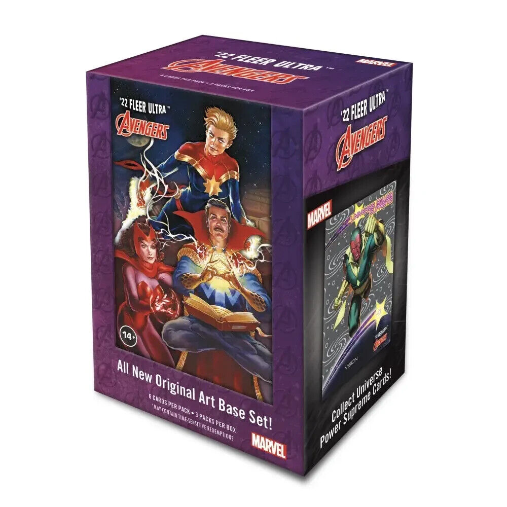 2022 Upper Deck FLEER ULTRA Marvel Avengers Trading Cards Blaster Box Sealed