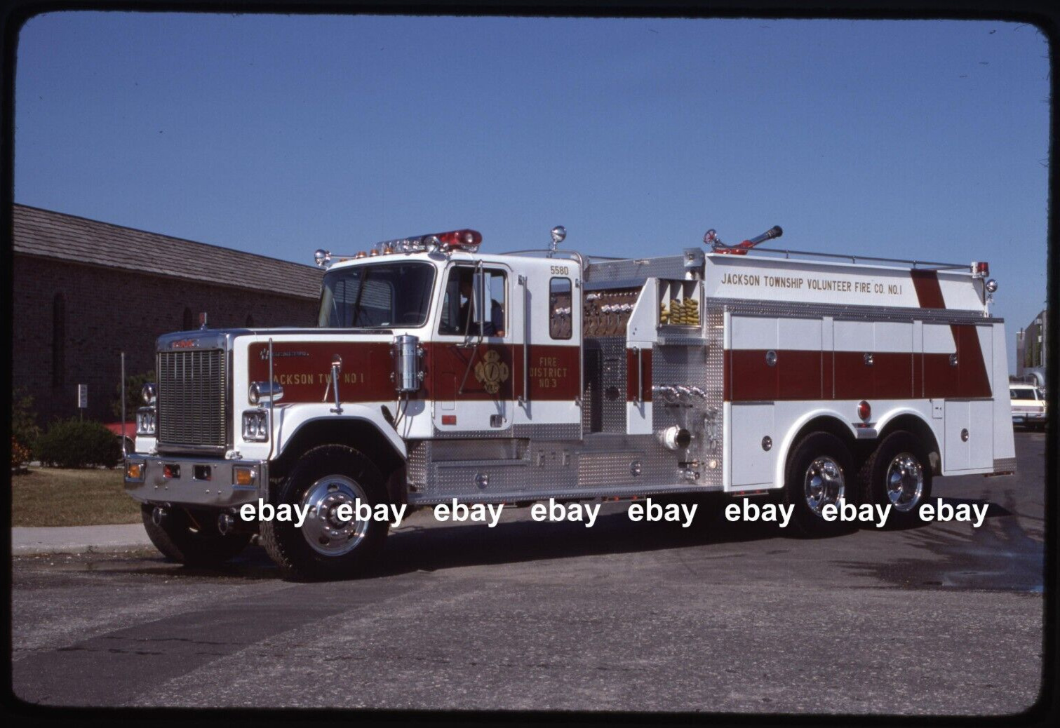 Jackson Twp NJ 1980 GMC Wilson Tanker Fire Apparatus Slide