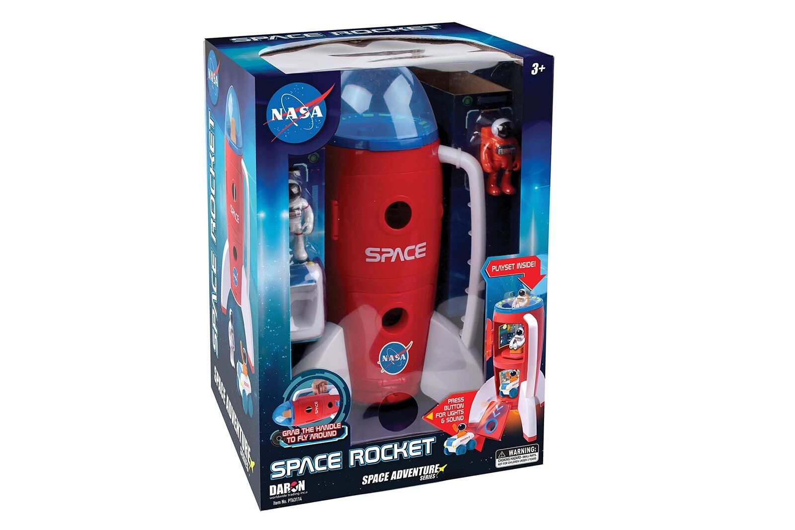 DARON Adventure Series: Space Rocket with Lights, Sounds & Figurines, NASA La...