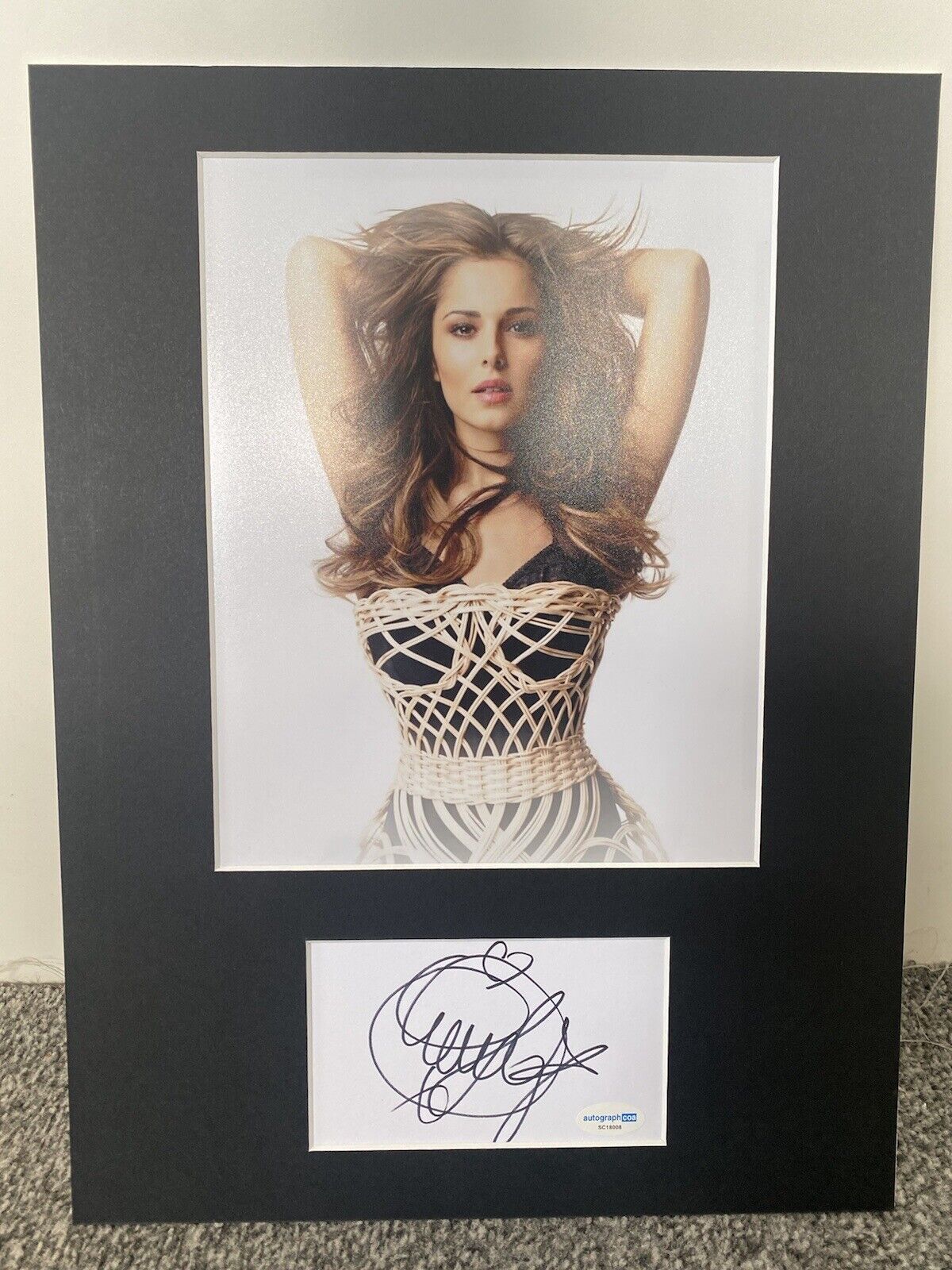 Cheryl Cole “Singer/Girls Aloud” AUTOGRAPH Signed 16x12 Mount ACOA