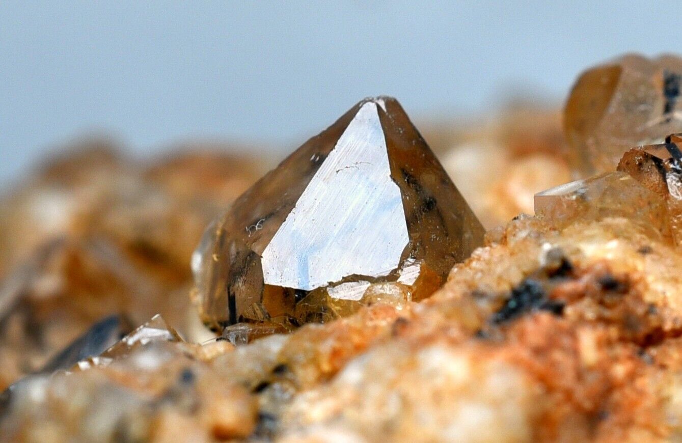 417GM Terminated Miraculous NATURAL RUTILATED QUARTZ Crystals On Matrix Specimen