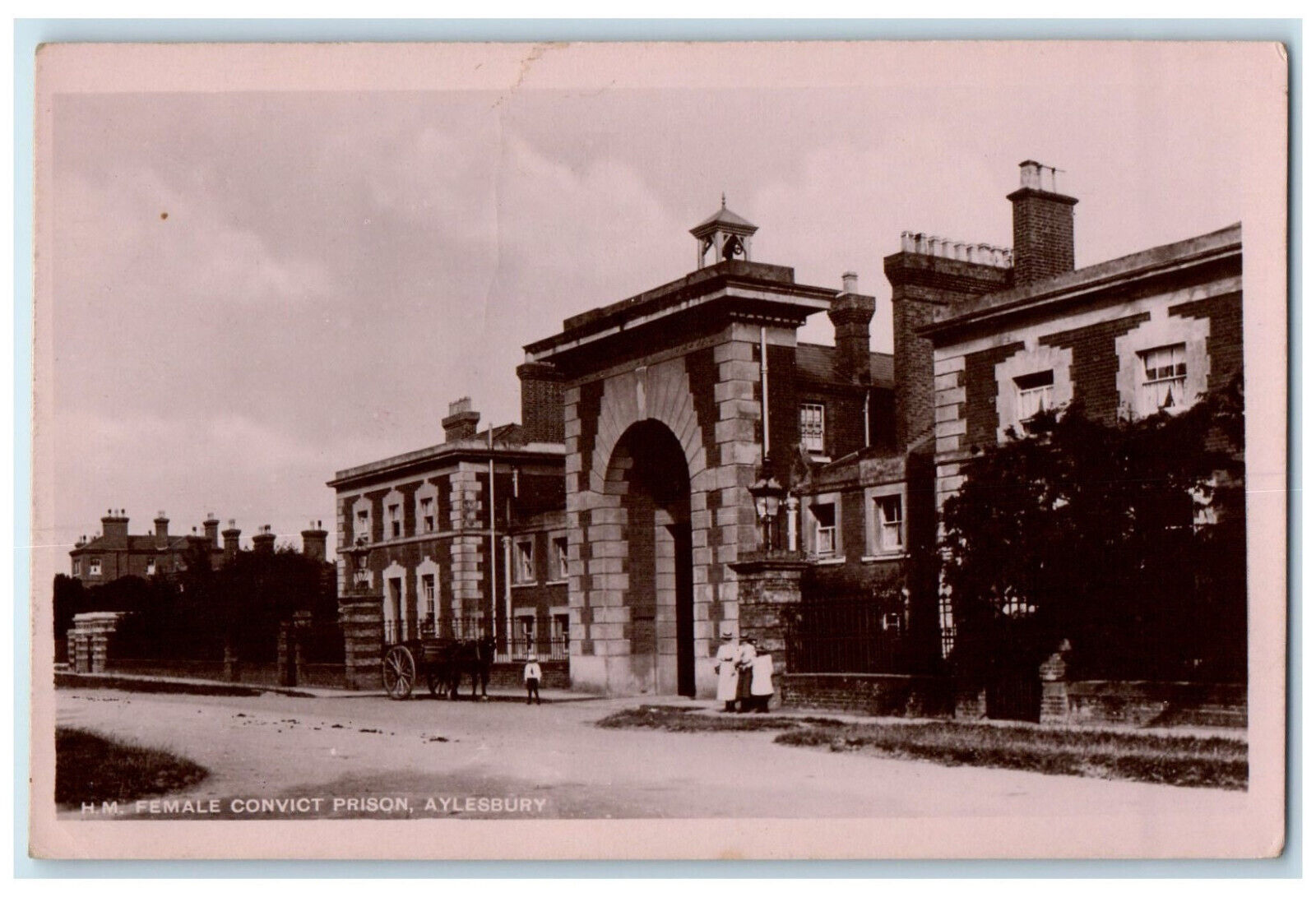 c1920\'s H.M. Female Convict Prison Aylesbury England RPPC Photo Postcard