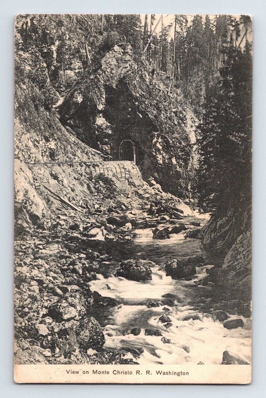 Postcard Washington Monte Christo Railroad Tunnel 1911 Posted Divided Back