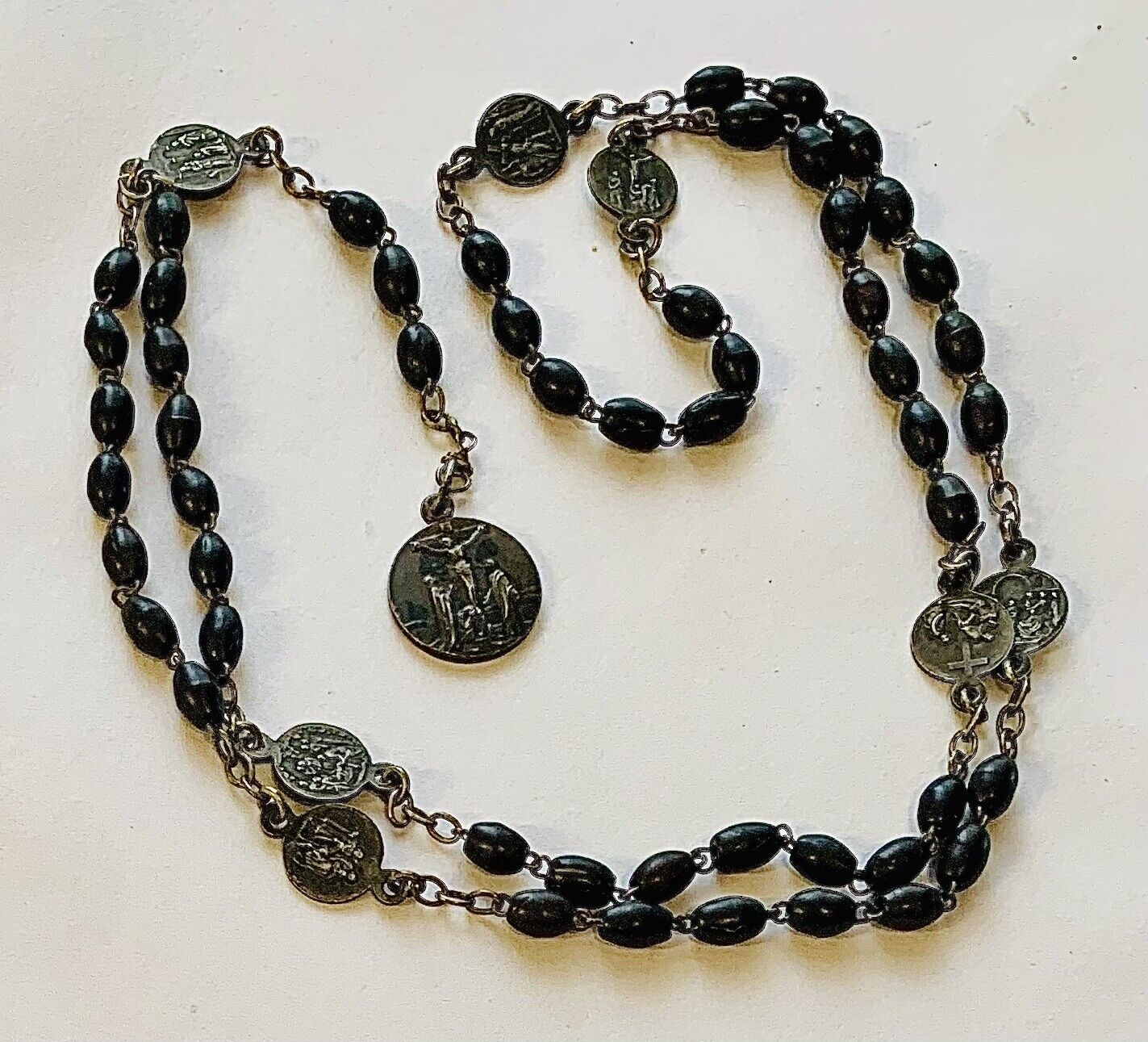 Refurbished Antique/Vintage Catholic Servite Rosary Seven Sorrows Of Our Lady