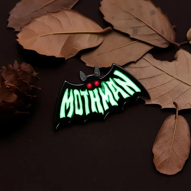 MOTHMAN PIN Moth Man Folklore Legendary Monster Point Pleasant Horror *READ*