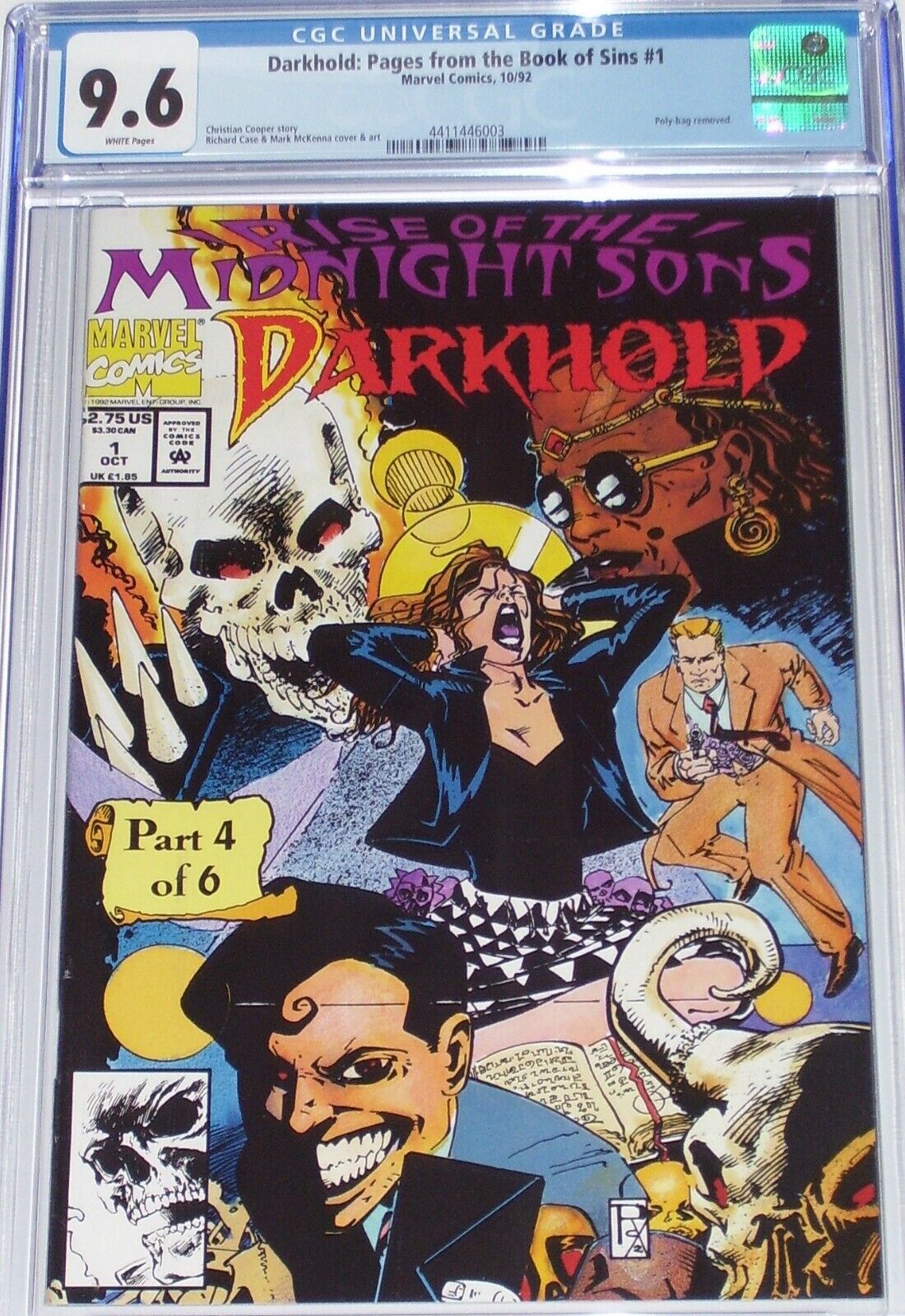 Darkhold: Pages from the Book of Sins #1 CGC 9.6 Poly-bagged Edition from 1992