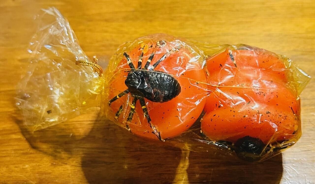 4 Vintage Illuminations Scary Spider Cookie Candles Halloween - New in Package