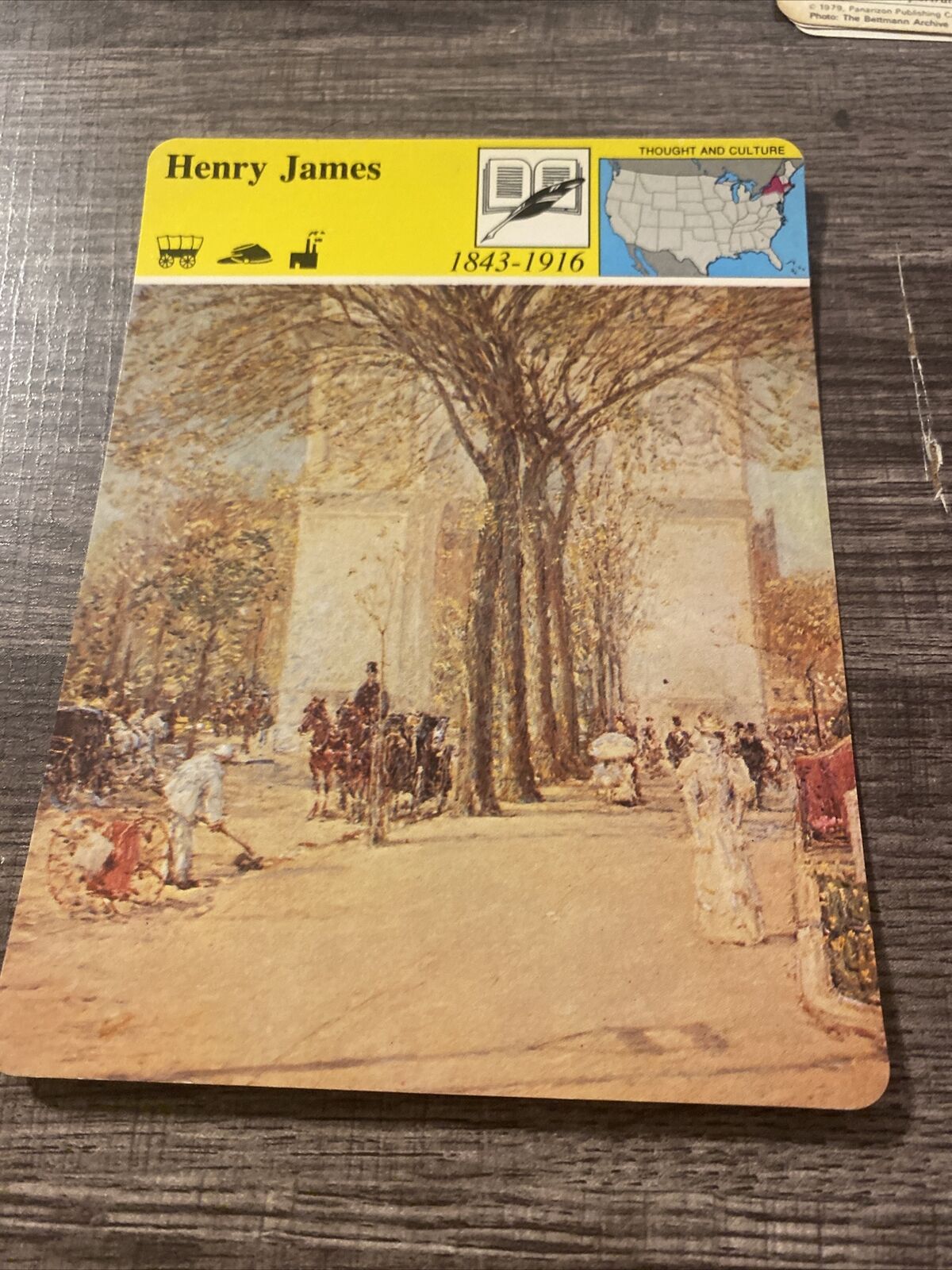 1979 panarizon henry james card unlaminated