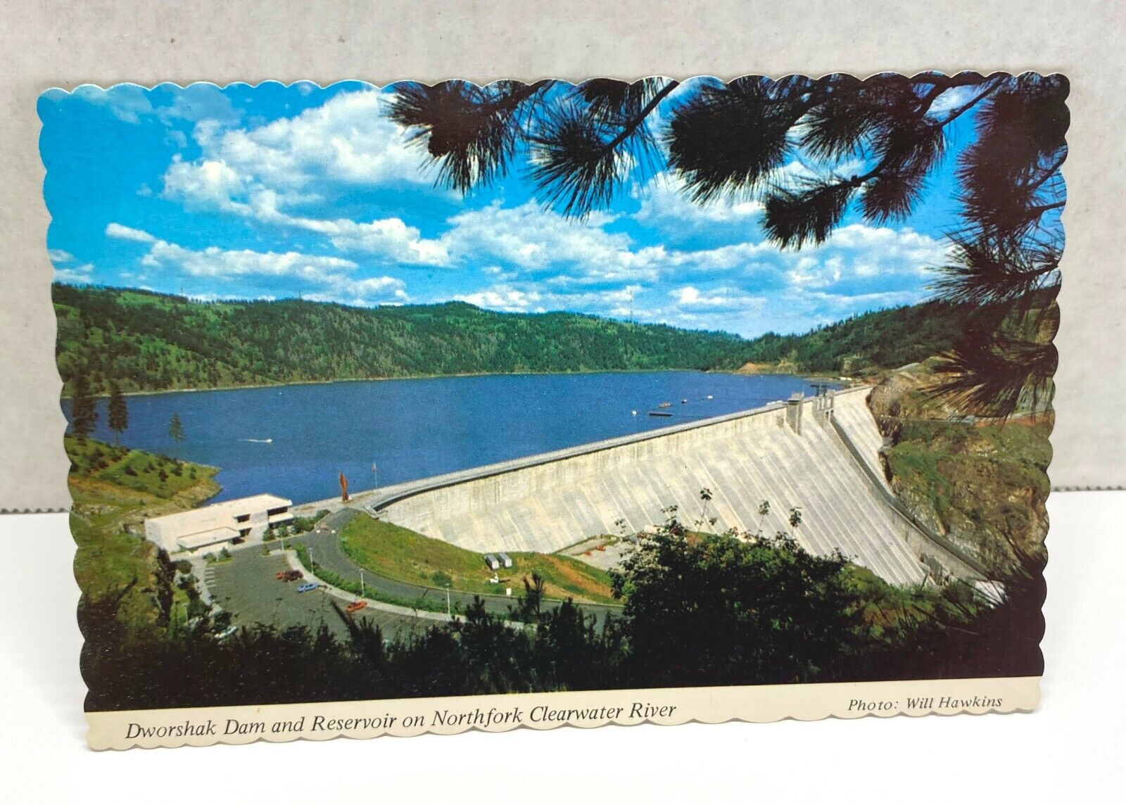Dworshak Dam Reservoir Northfork Clearwater Idaho Postcard Unposted Souvenir