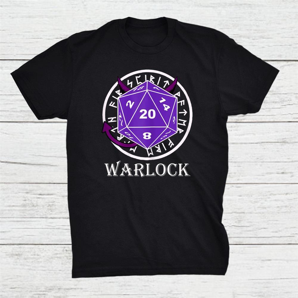 Tabletop Rpg Roleplay Gaming Dungeon Class Dnd Warlock Unisex T-shirt S-5XL