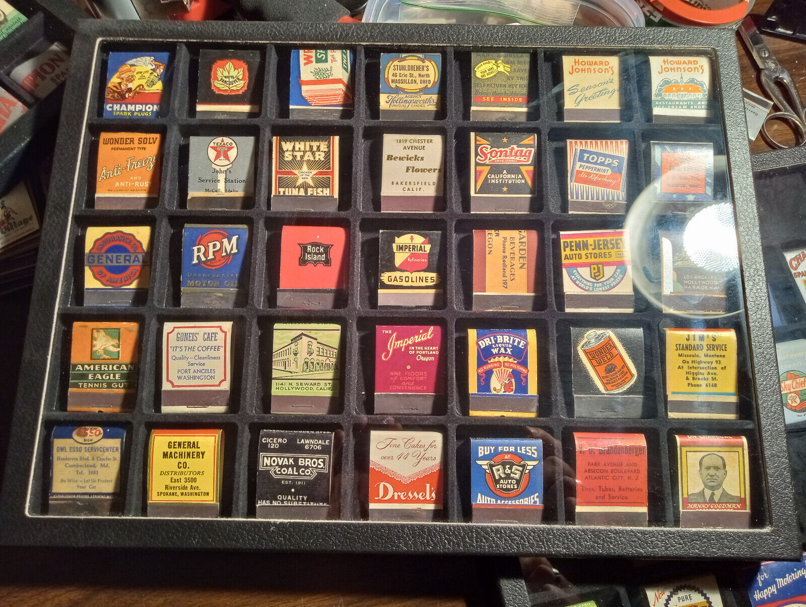 1930's 40's 50's FULL Matchbook Collection. Gum,Candy, Gas, Oil Etc.  Ex-Mint