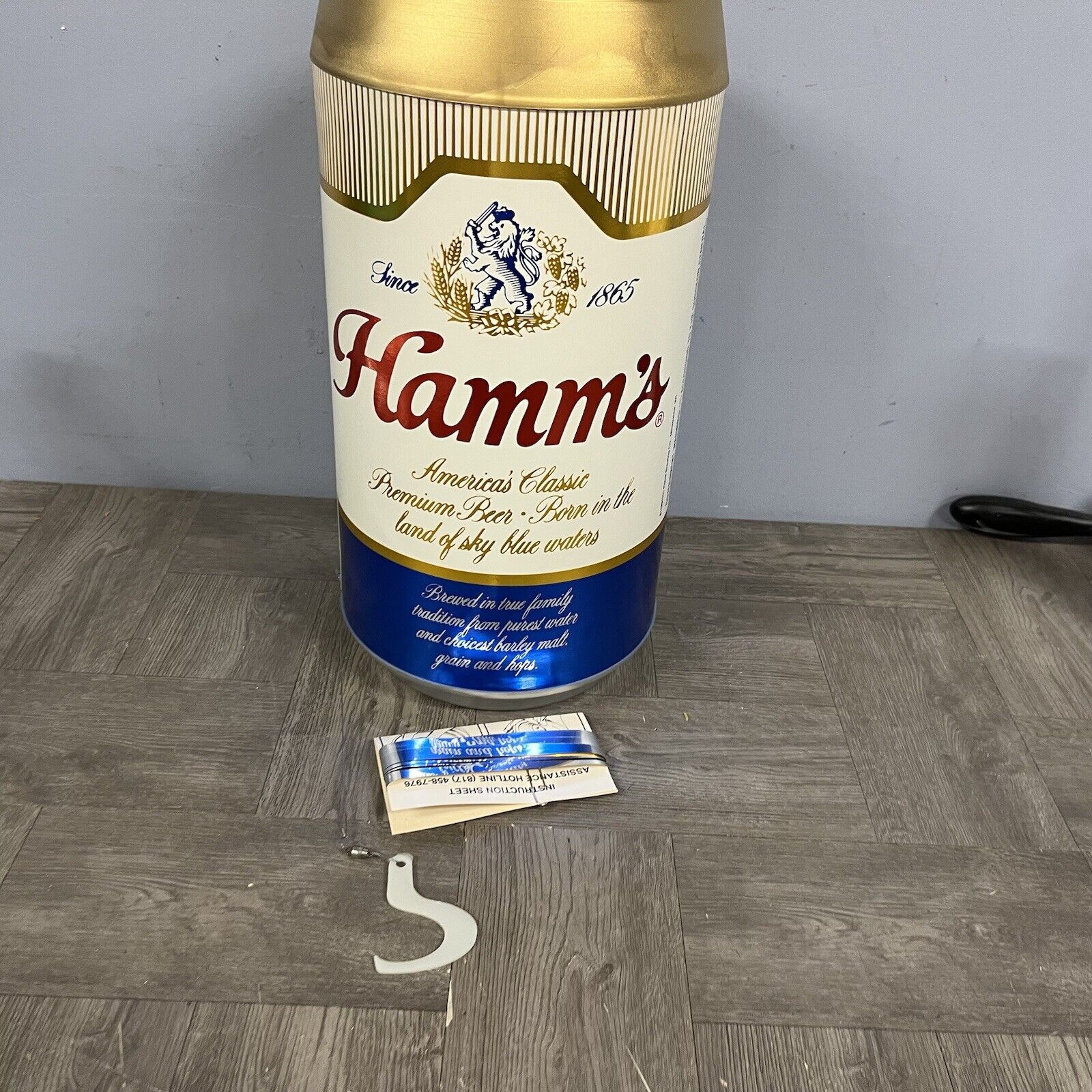 VTG New Whirley Hamm\'s Beer 3-Dimensional Hanging Mobile Sign Hamm\'s Can NOS