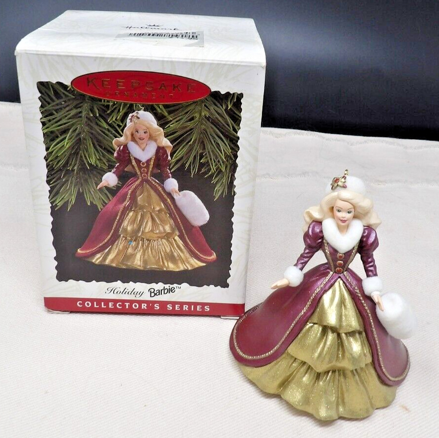 1996 Hallmark Keepsake Ornament Holiday BARBIE Collector\'s Series Christmas