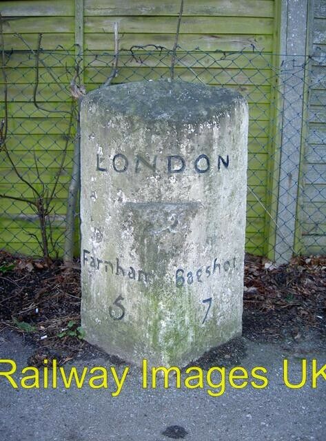 Photo - Old Milestone by Blackwater and Hawley  c2003