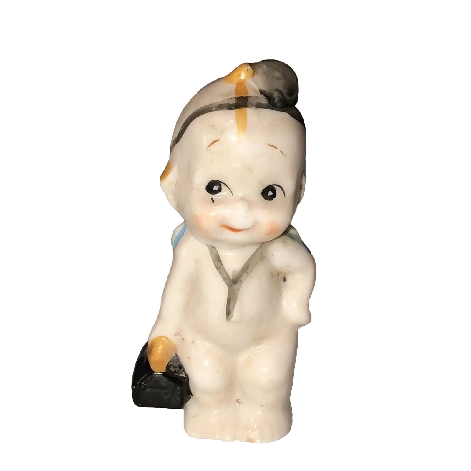 Vintage Ceramic Bisque Baby Doctor Literally Figurine Fun