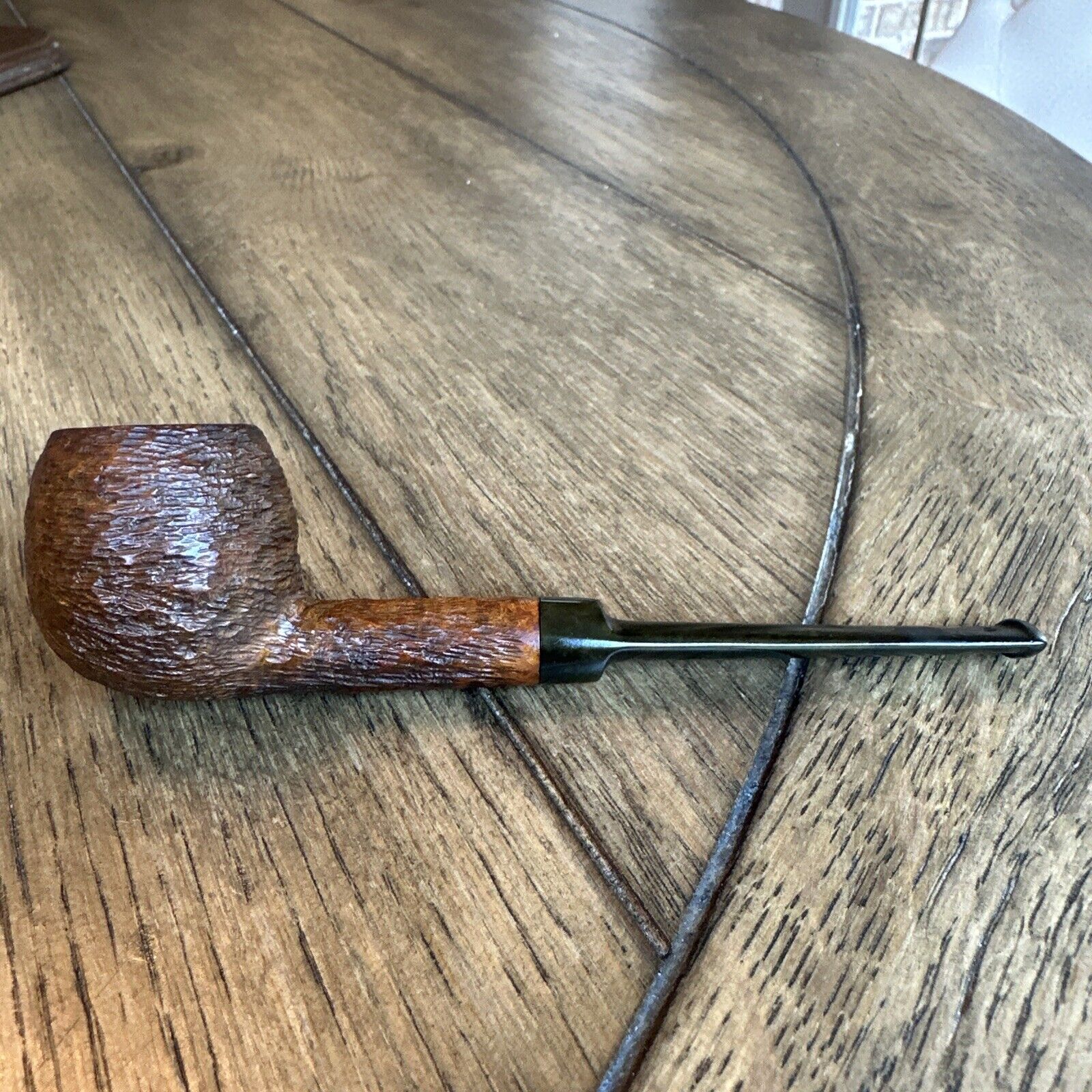 NANTUA 688S Imported Briar Smoking Pipe Made In France Rusticated Apple