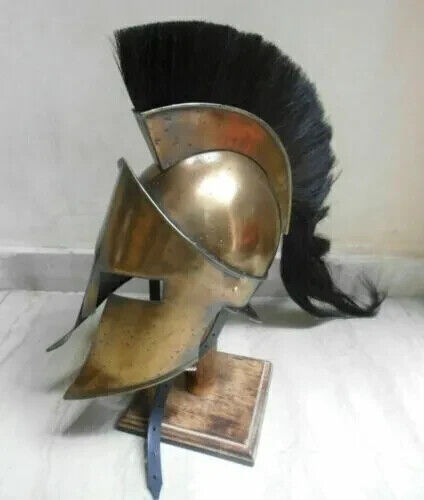 HELMET Black Plume Armor Helmet Nagina International Medieval Templar