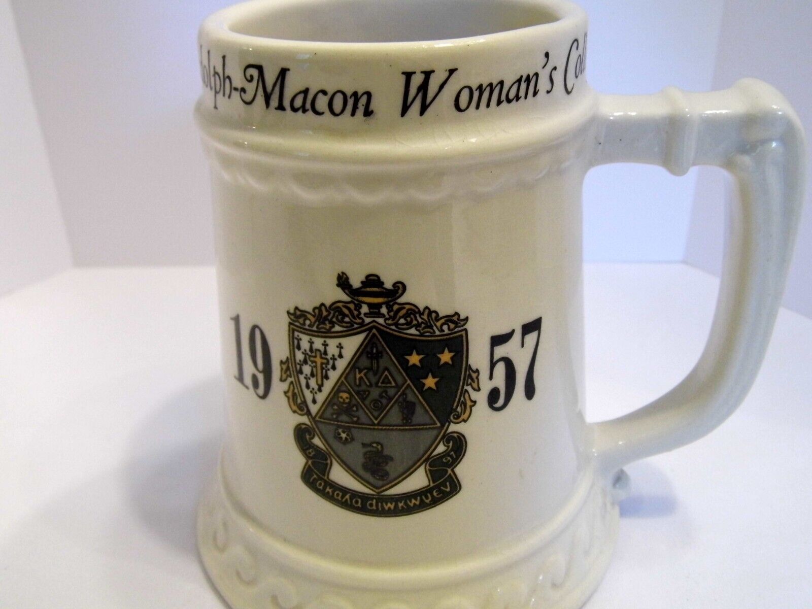Vintage 1957 Randolph-Macon Women\'s College Ceramic Mug \