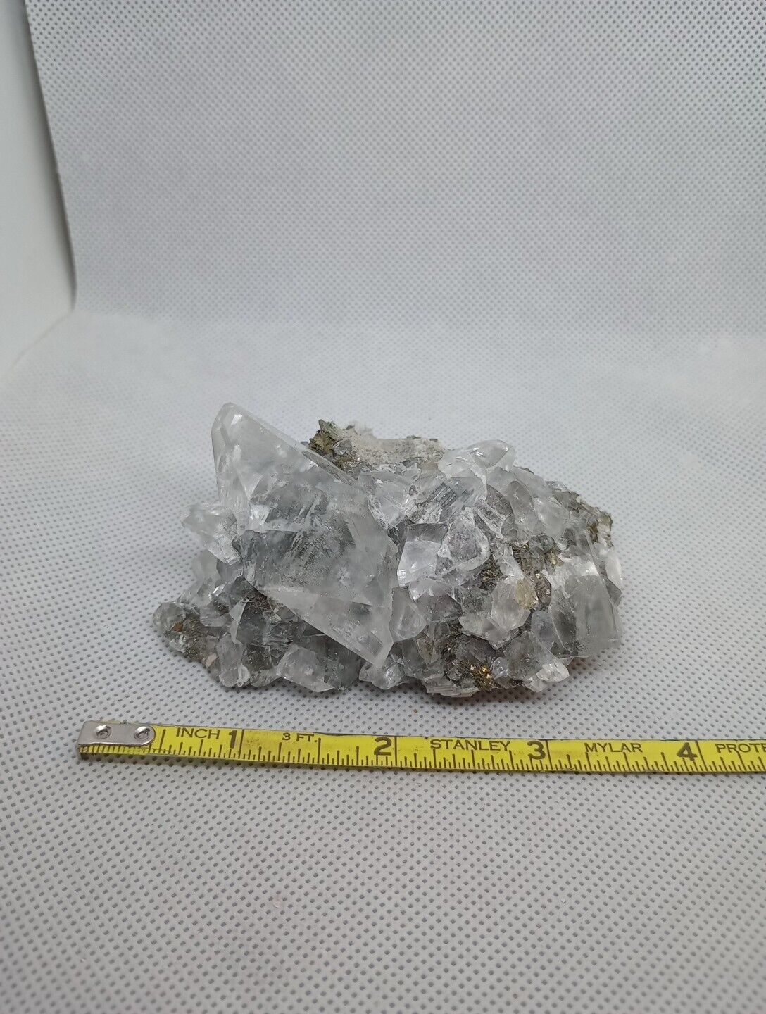 🔥Clear Calcite Sapralite 199GR Mexico Display Mineral Crystal Cluster