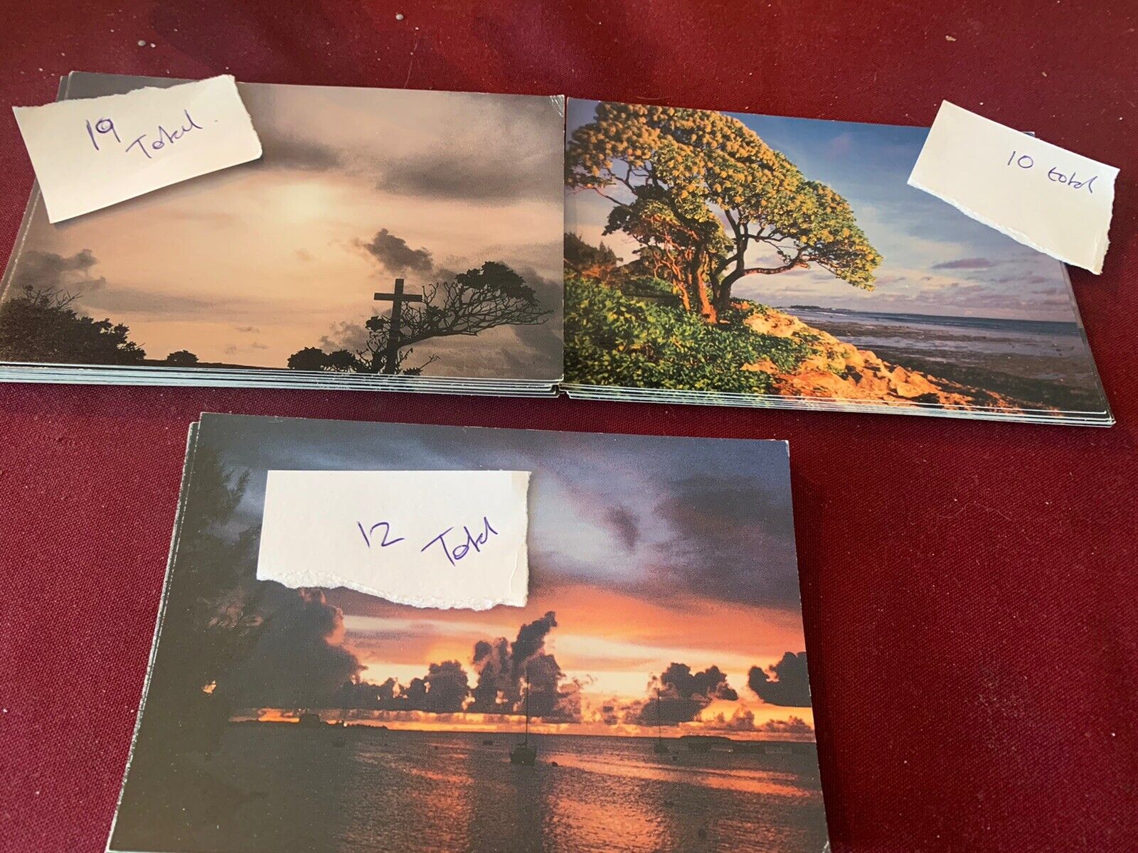 Vintage Marshall Islands Kwajalein 40+ Postcards Storm Clouds ￼Evenings Unposted